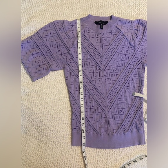 WHBM Lace Stitch Bell Sleeve Sweater - Picture 8 of 9